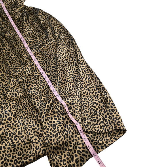 Vintage 1980s Animal / Leopard / Cheetah Print dress Frances Henaghan Size 14 - Picture 9 of 9